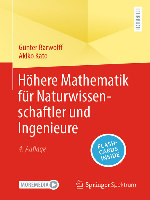 Title details for Höhere Mathematik für Naturwissenschaftler und Ingenieure by Günter Bärwolff - Available